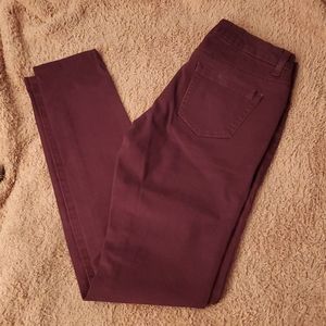 Wax jeans burgundy jeans